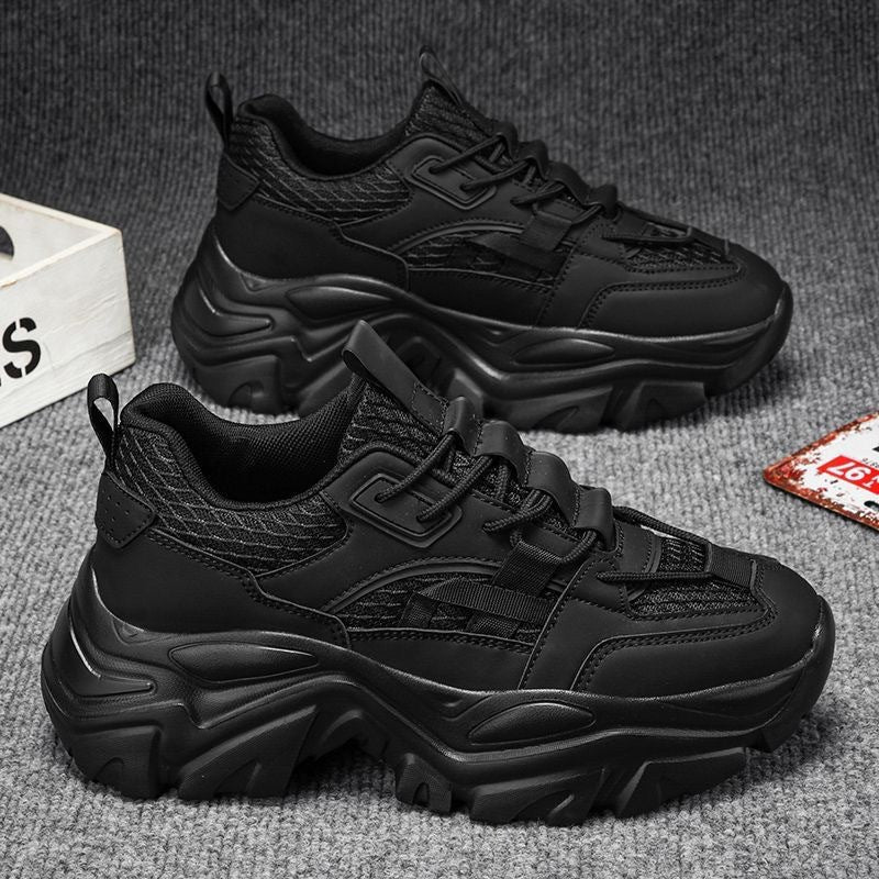 Damen Sportliche Chunky Sneaker mit atmungsaktiver Materialstruktur und rutschfester Gummisohle