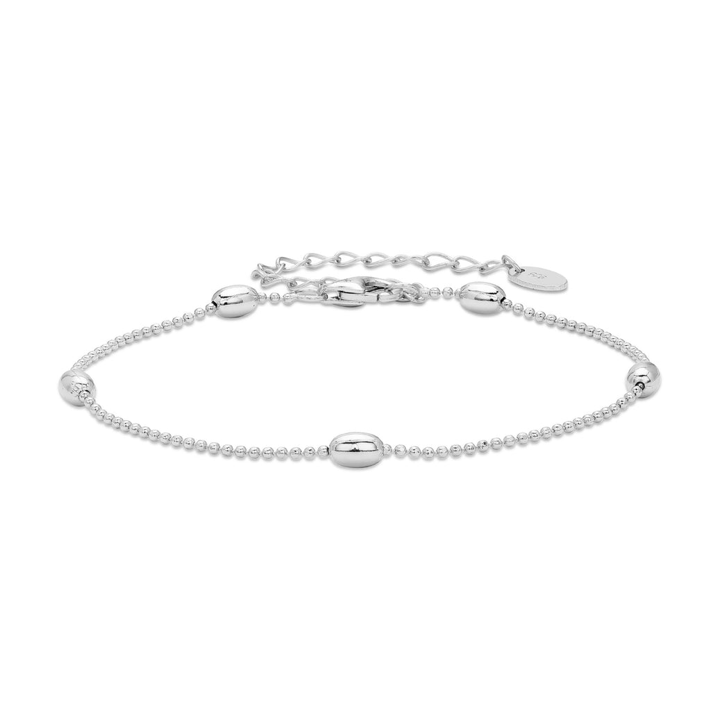 Damen Armband aus 925 Sterling Silber mit eleganten goldfarbenen Akzenten Shop Nory