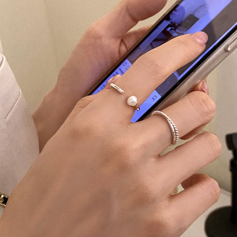 Damen zierlicher und filigraner Ring mit kunstvollem Design Shop Nory