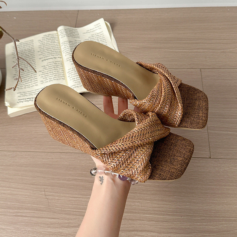 Damen Elegante und komfortable Wedgesandalen mit modischem Knöchelriemen