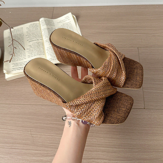 Damen Elegante und komfortable Wedgesandalen mit modischem Knöchelriemen