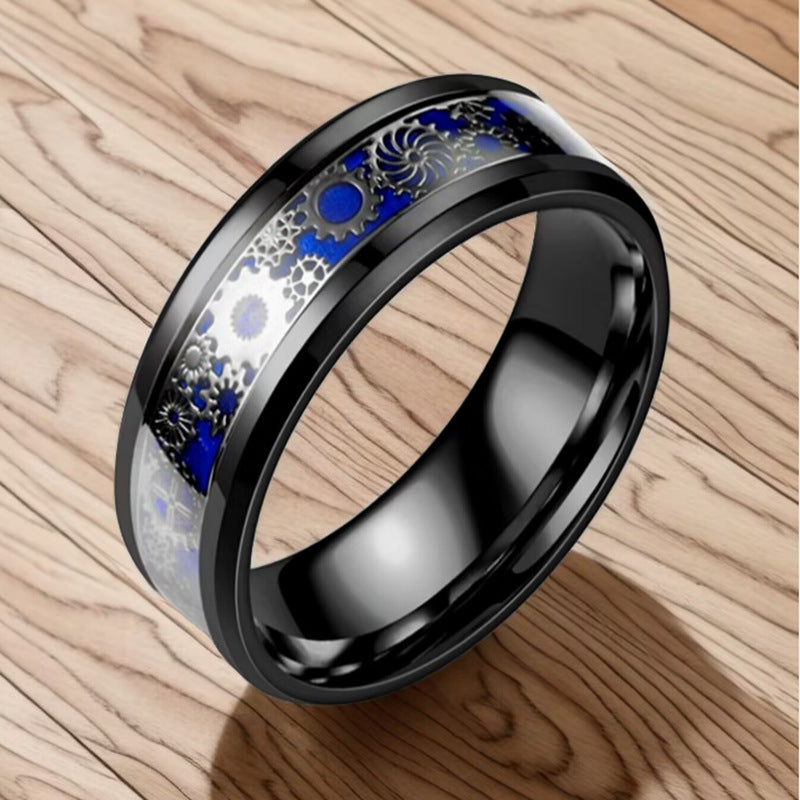 Herren Ring mit kunstvollem Mechanikdesign Shop Nory
