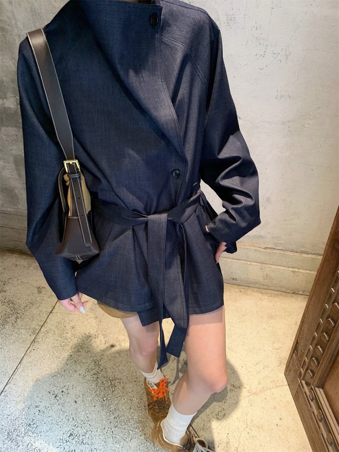 Damen Modische Oversized Blazerjacke Shop Nory