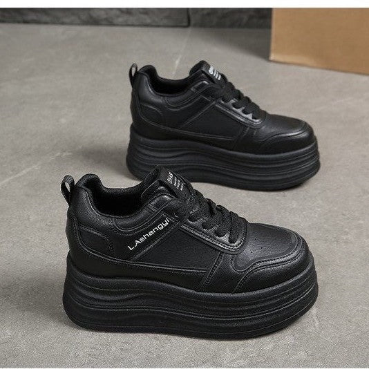 Damen Hochmodische Plateau Sneakers mit eleganter Silhouette