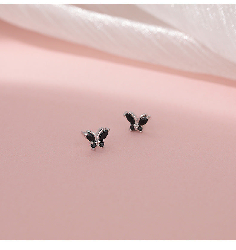1 Paar 925 Sterlingsilber Zirkon 925 Sterlingsilber Ohrringe Schmetterling Ohrringe | Shop Nory
