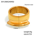 Damenring aus hochwertigem Titanstahl mit elegantem Finish Shop Nory