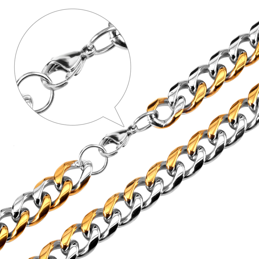 Damen Edelstahl Kettenarmband mit massivem Gliederdesign Shop Nory