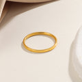 Damen Eleganter Minimalistischer Goldring Shop Nory