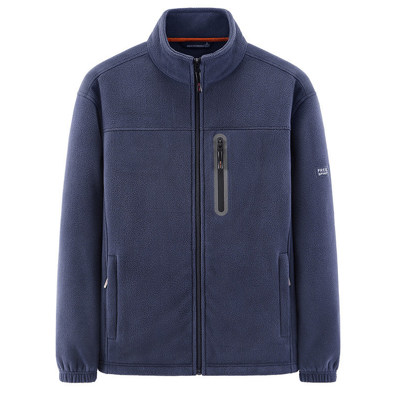 Herren Isolierende Mikrofleece-Funktionsjacke mit wasserdichter Brusttasche und Stehkragen Shop Nory