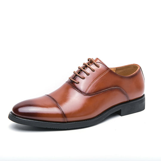 Herren klassische Oxford-Lederhalbschuhe mit Kappnaht, gepolstertem Lederfutter und rutschfester Gummisohle Shop Nory