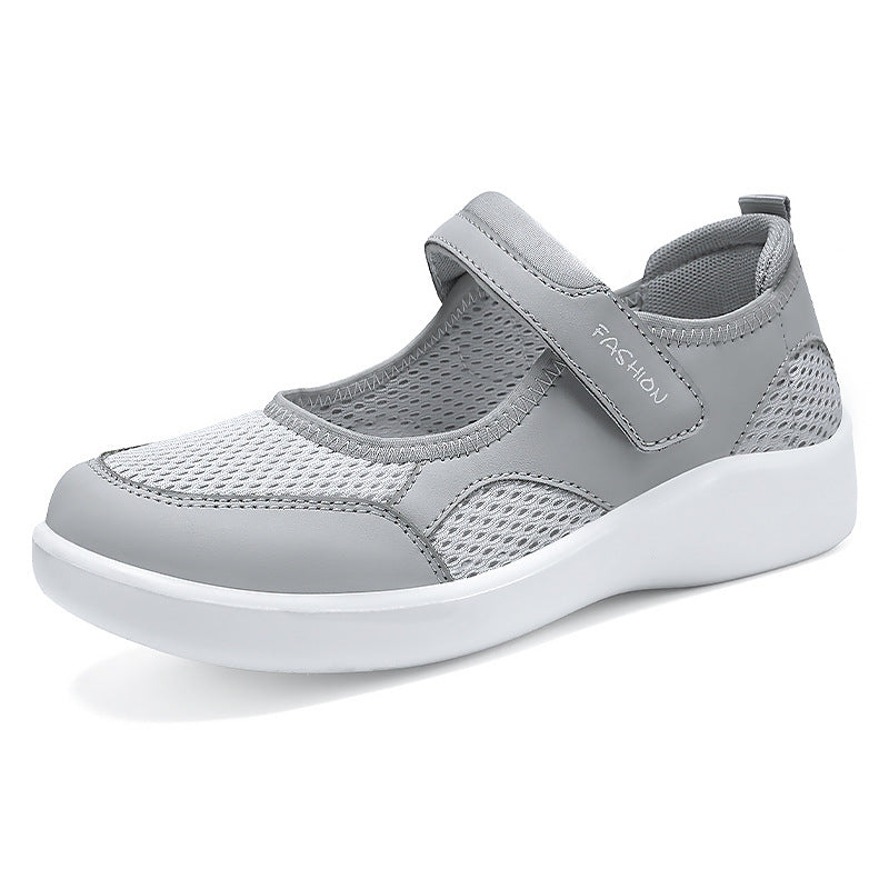 Damen Modische Sneaker mit Klettverschluss