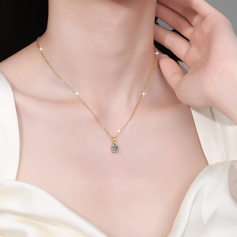 Damen Halskette mit elegantem Zirkonia-Anhänger Shop Nory