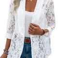 Damen elegante Spitzenjacke mit lässigem Schnitt
