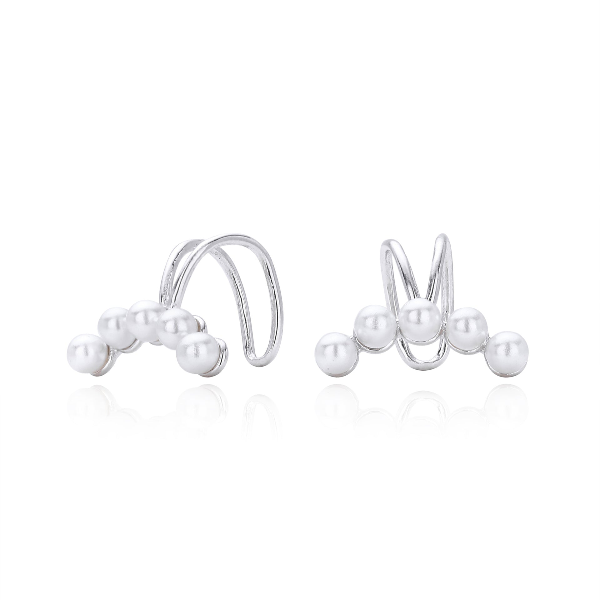 Damen Ohrstecker mit eleganten Perlen und hochwertigem 925 Sterling Silber Shop Nory