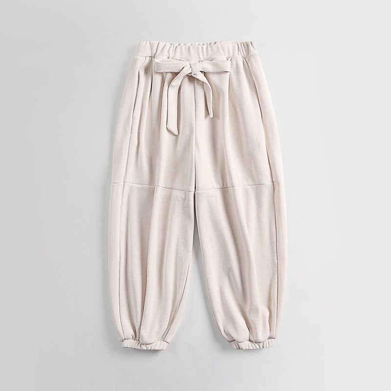 Damen Ripp-Joggerhose mit Tunnelzug hohem Bund und elastischen Bündchen Shop Nory