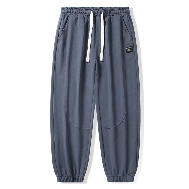 Herren Locker geschnittene Jogginghose mit Tunnelzug, elastischem Bund und abgenähten Kniepartien Shop Nory