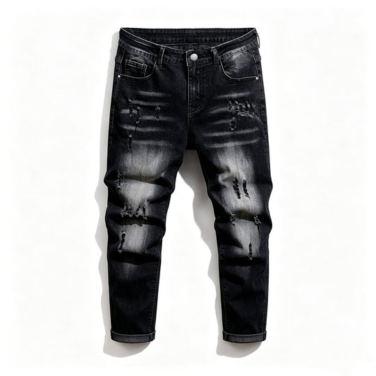 Herren Modische Ripped Jeanshose Shop Nory