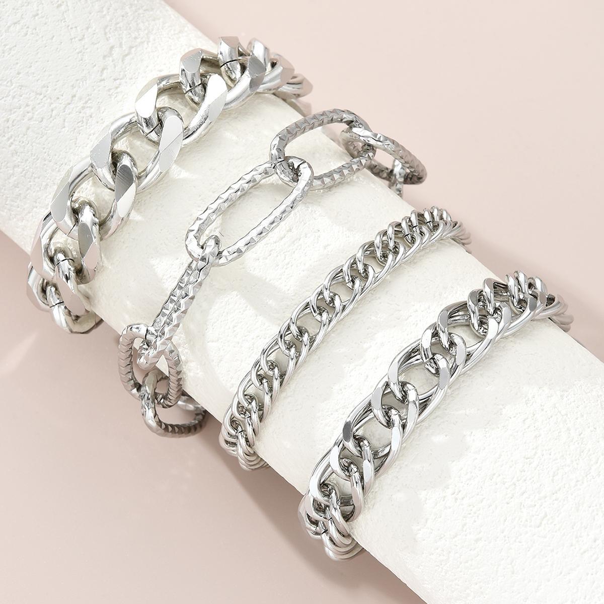 Damen Elegantes Armband-Set mit luxuriösen Ketten und modernen Designs Shop Nory