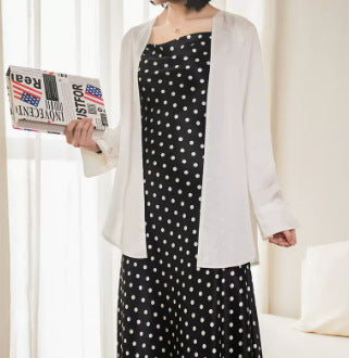 Damen Satin Robe Shop Nory