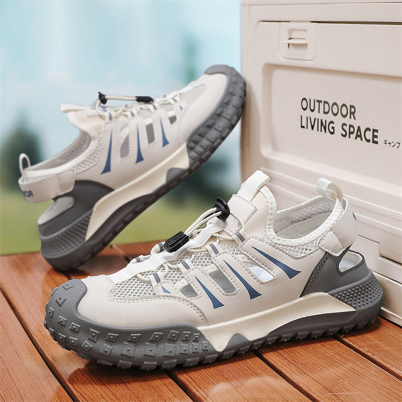 Herren Outdoor-Sandalen mit atmungsaktiven Mesh-Einsätzen und rutschfester Sohle