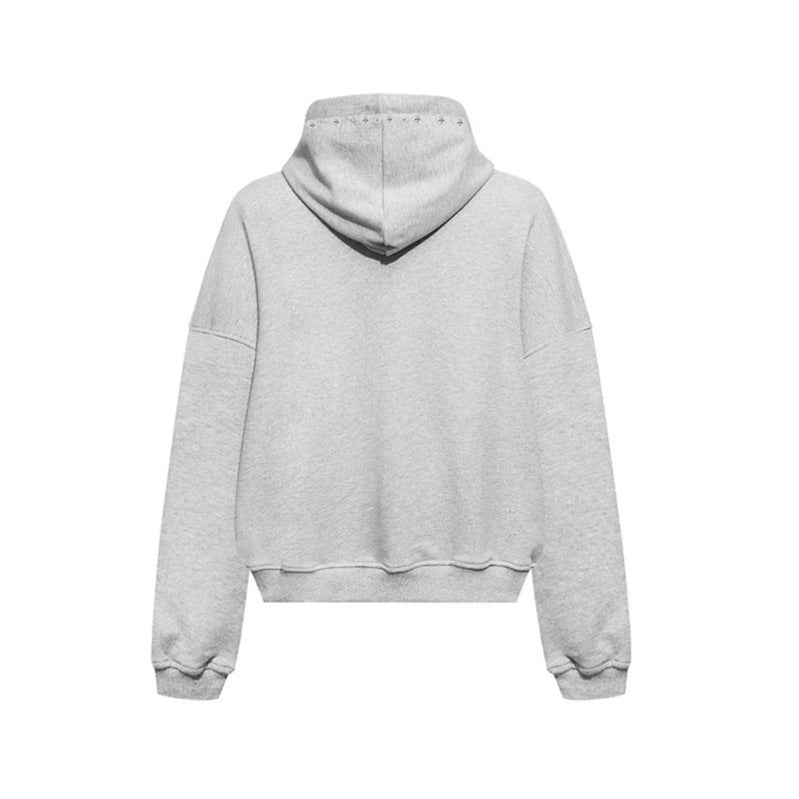 Damen Kapuzen-Zipjacke mit Nietenbesatz und Oversize-Schnitt Shop Nory