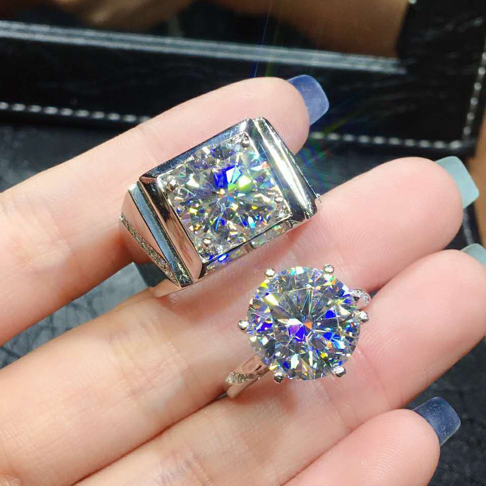 Damen Funkelnder Solitär-Ring mit exquisite Fassung Shop Nory