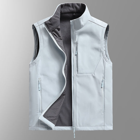 Herren Atmungsaktive Softshell‑Weste mit Thermofleece‑Futter und verdeckten Reißverschlusstaschen Shop Nory