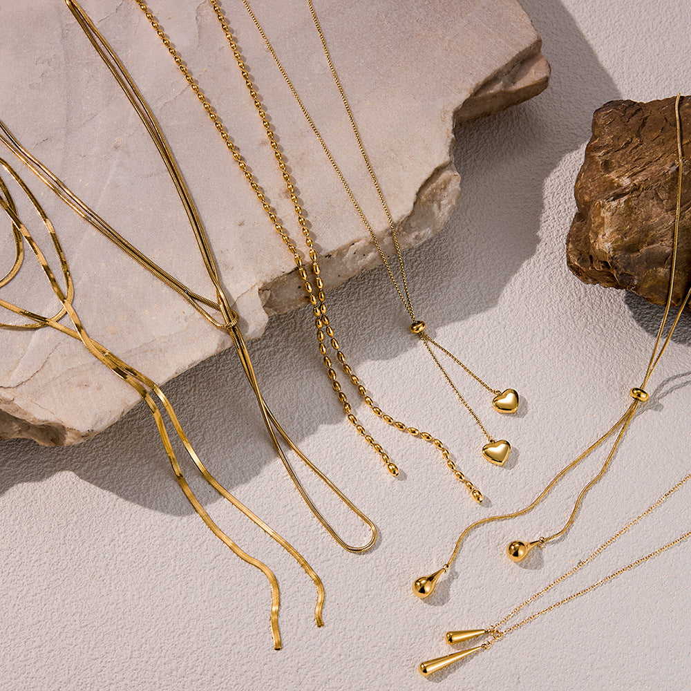 Damen mehrlagige Halskette mit anpassbarem Design und hypoallergenen Eigenschaften Shop Nory