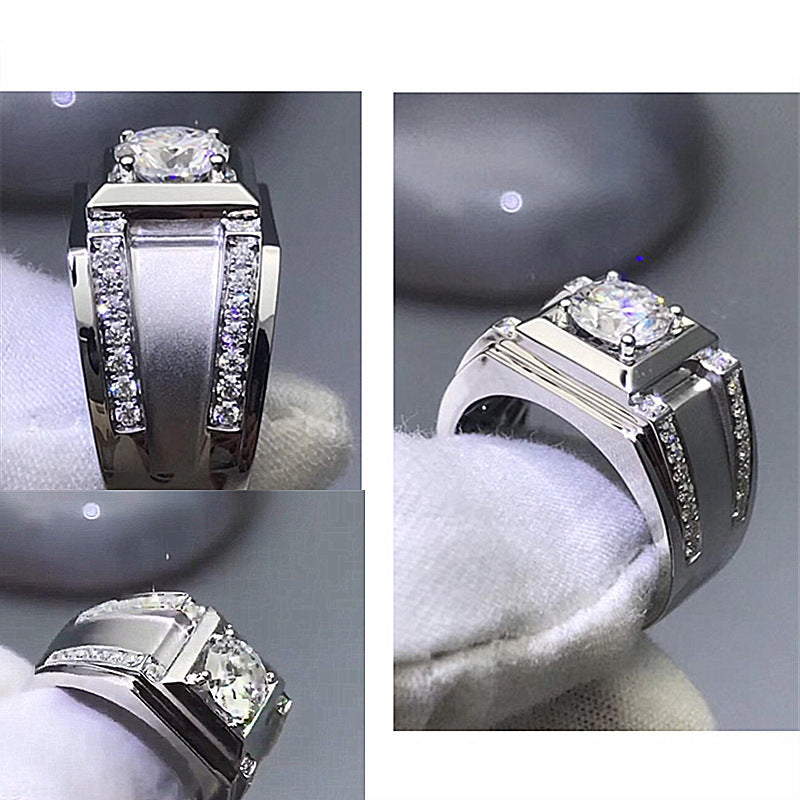 Damen Luxus Schmuckring mit quadratischem Zirkonia und elegantem Design Shop Nory