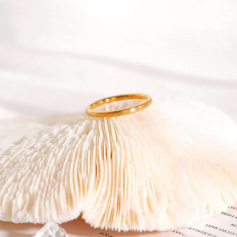 Damen filigraner Ring mit glänzendem Finish Shop Nory