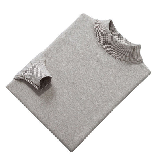 Herren Feiner Mockneck-Pullover aus hochwertigem Feinstrick mit gerippten Abschlüssen Shop Nory