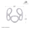 Damen Offener Ring aus 925 Sterlingsilber mit elegantem Design Shop Nory