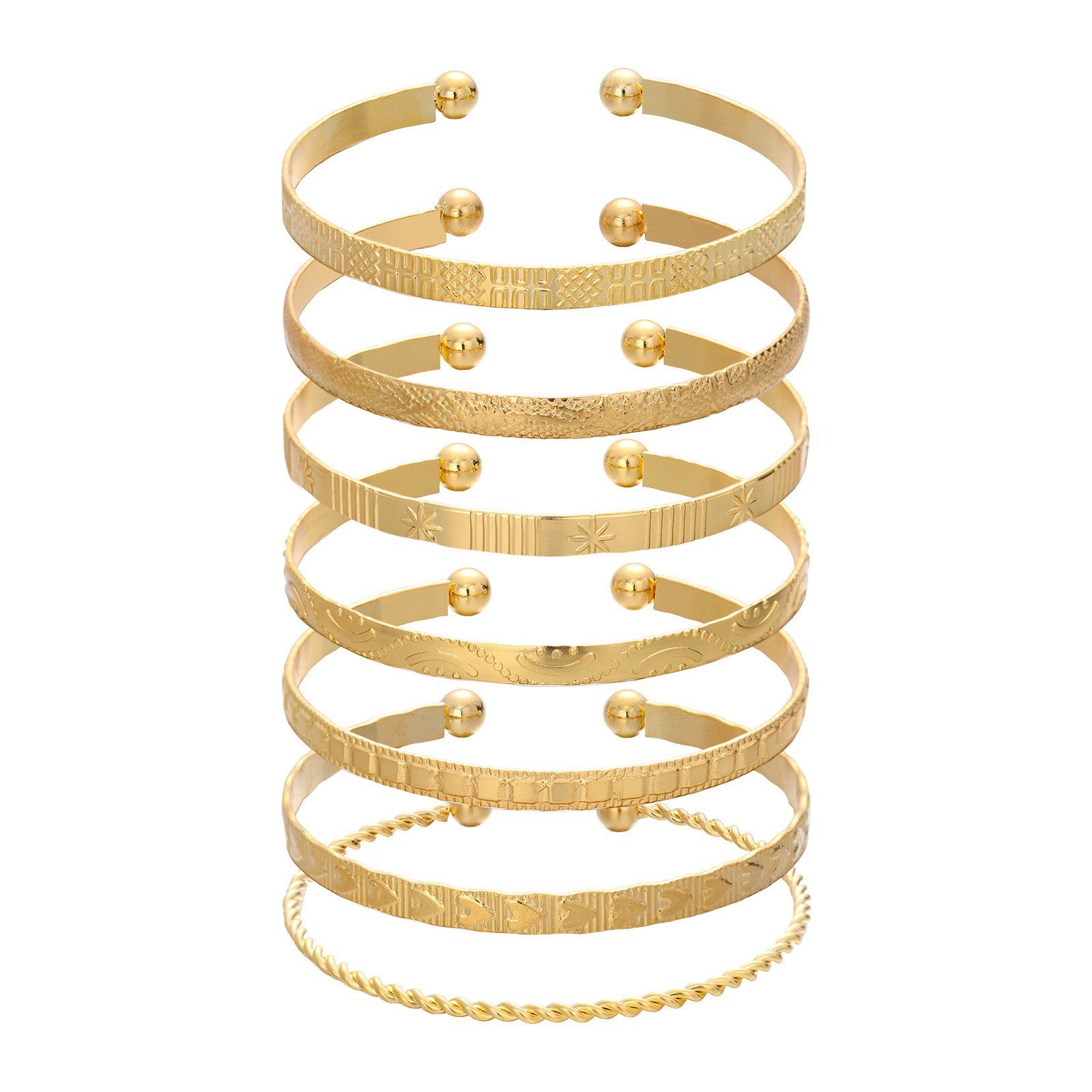 Damen Ring-Set mit kunstvollen Strukturen und stilvollen Verzierungen Shop Nory