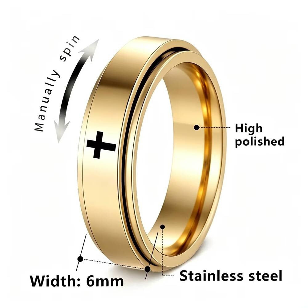 Herren Spinner Ring mit modernem, künstlerischem Design Shop Nory