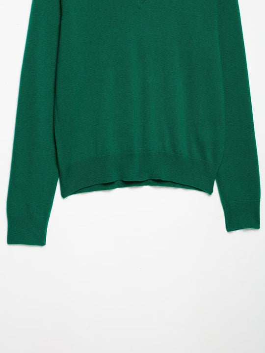 Damen Leichter V‑Ausschnitt Feinstrickpullover mit geripptem Saum Shop Nory