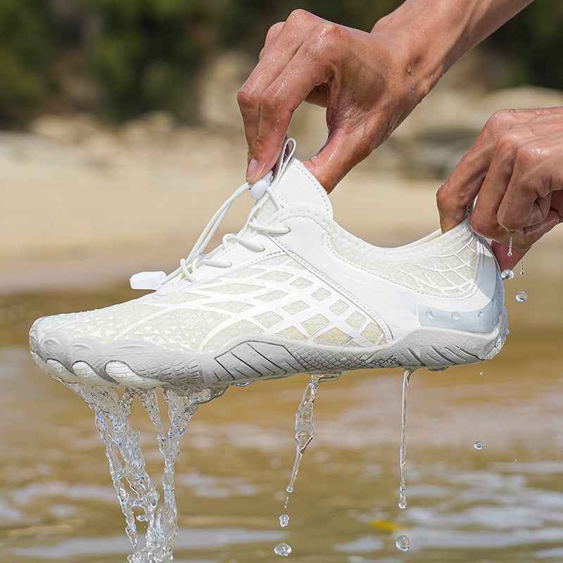 Damen wasserdichte Badeschuhe mit rutschfester Sohle und atmungsaktivem Obermaterial