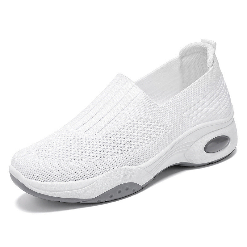 Damen nan nahtloser Strick-Slipper mit erhöhtem Plateau-Luftdämpfer und ergonomischer Fersenstütze Shop Nory