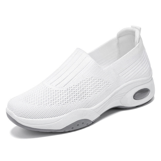 Damen nan nahtloser Strick-Slipper mit erhöhtem Plateau-Luftdämpfer und ergonomischer Fersenstütze Shop Nory
