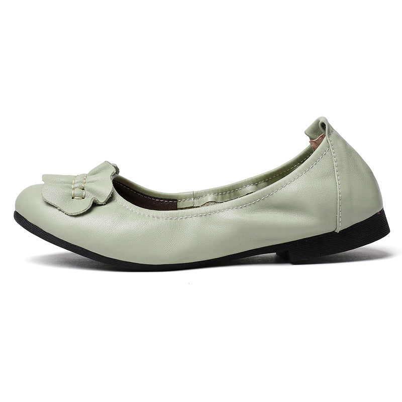 Damen Ballerinas mit dekorativem Schleifenakzent und rutschfester Sohle