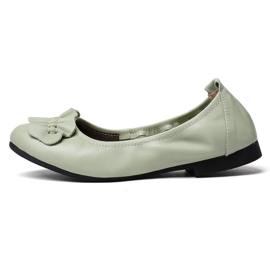 Damen Ballerinas mit dekorativem Schleifenakzent und rutschfester Sohle