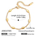 Damen Armband mit glänzenden ovalen Metallabschlüssen und verstellbarem Verschluss Shop Nory