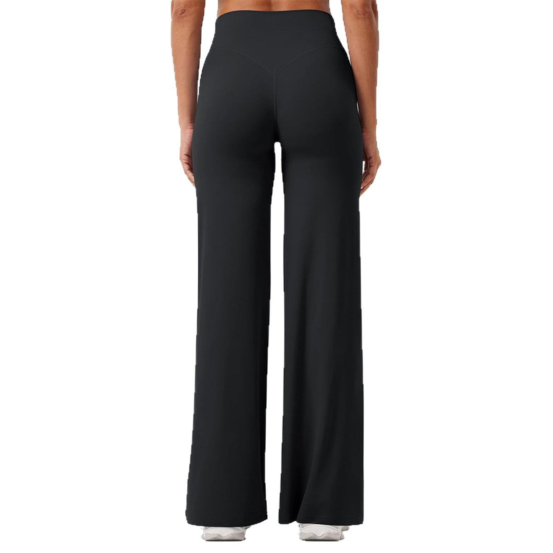 Damen nan hochgeschnittene formende Loungehose mit weitem Schlag und nahtlosem Komfortbund Shop Nory