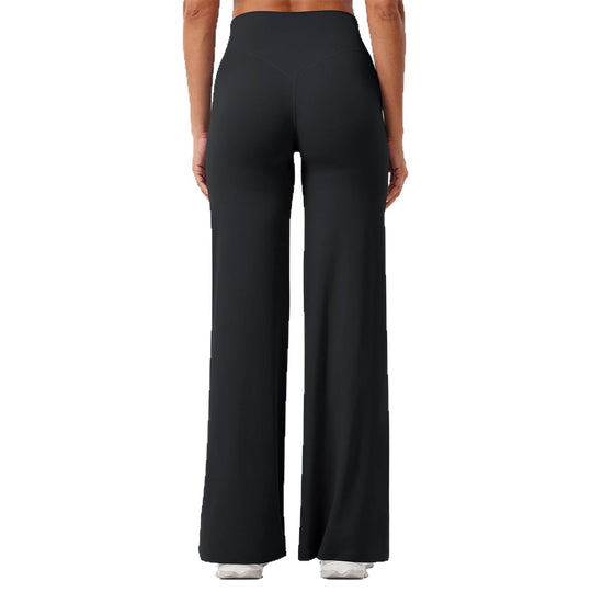 Damen nan hochgeschnittene formende Loungehose mit weitem Schlag und nahtlosem Komfortbund Shop Nory