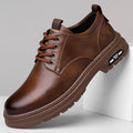 Herren Premium Leder Schnürschuhe mit rutschfester Sohle