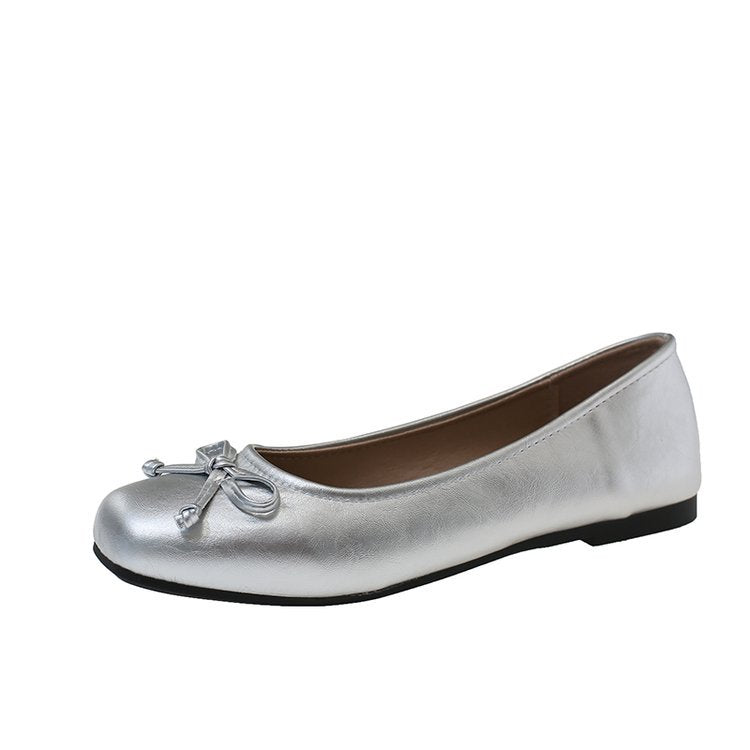 Damen Ballerinas mit zartem Schleifenakzent und gepolsterter Innensohle