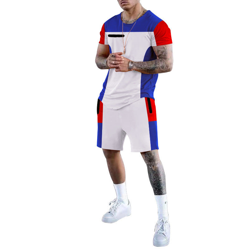 Herren Sportliches Freizeit-Set mit atmungsaktivem Design und praktischen Taschen
