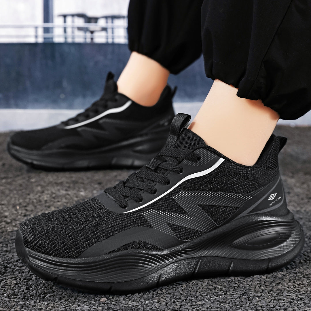 Damen nan Performance-Slip-On Running-Sneaker mit nahtlosem Mesh-Obermaterial, stoßdämpfender Waben-Plateausohle und verstärkter Fersenstütze Shop Nory