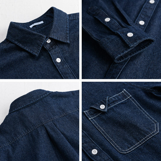 Herren Denim-Overshirt im Hemdjacken-Stil mit aufgesetzter Brusttasche und Relaxed-Fit Shop Nory