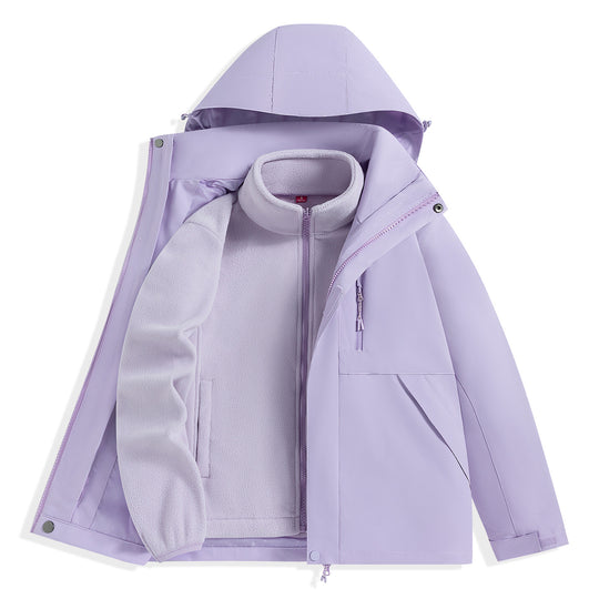 Herren zweilagiger Outdoorparka mit herausnehmbarer Fleece-Innenjacke und Kapuze Shop Nory