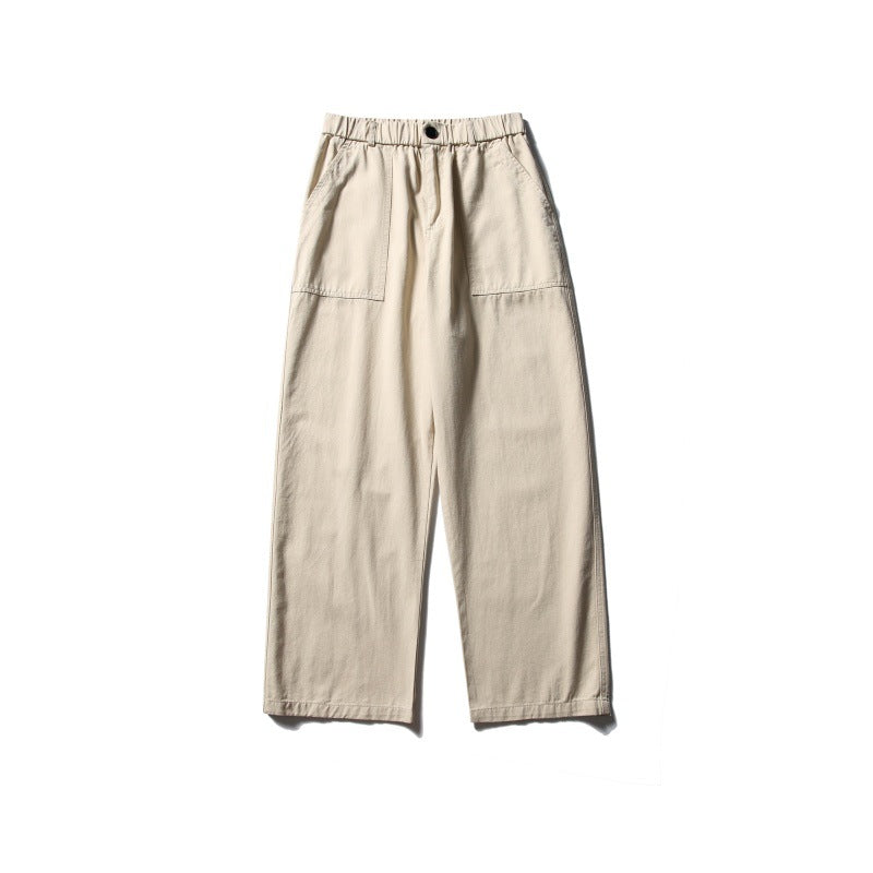Damen Weite Utility-Cargohose mit elastischem Bund und aufgesetzten Fronttaschen Shop Nory